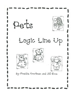 Preview of Pets Logic Line Up NO PREP!!! Common Core Aligned