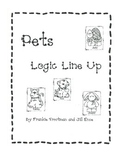 Pets Logic Line Up NO PREP!!! Common Core Aligned