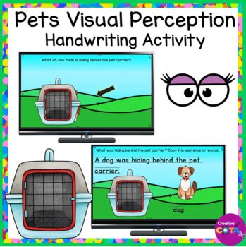 Preview of Occupational Therapy Pets Handwriting Practice & Visual Perception Activity