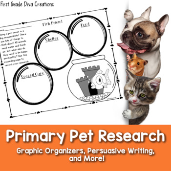 Preview of Pet Research Project | Pet Math Activities | Persuasive Writing