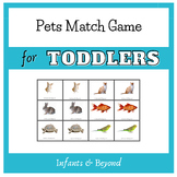 Pets Printable Matching (with photos) Toddler Games