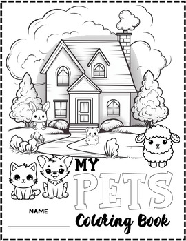 Pets Printables - Reading And Coloring Pages by FUNNY KIDS | TPT