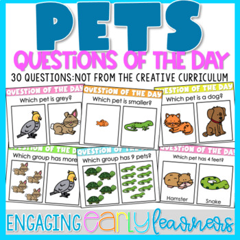 Preview of Pets Questions of the Day | Printable and Interactive Options