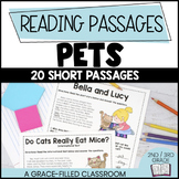 Pets Reading Comprehension Passages | 20 Short Reading Passages