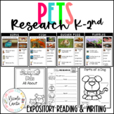 Pets Research Book Project - Expository Writing for K-2