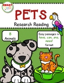 Pets Research Reading