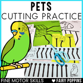 Pets Cutting Practice - Scissor Skills Worksheets
