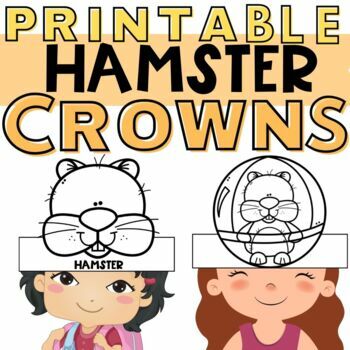 Preview of Pets Theme Craft for Kindergarten & Pre-K Hamster Coloring Page Pets Activities
