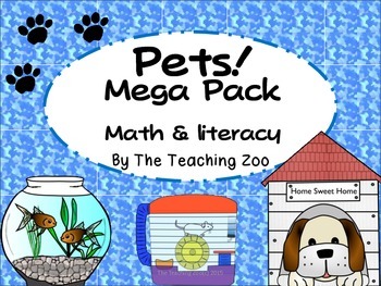 Preview of Pets Theme Learning Pack
