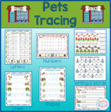Pets / Pet Shop Tracing, Pre-Writing, Writing Practice