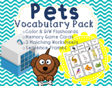 Pets Flashcards and Vocabulary Activities