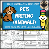 Pets Writing Pets Animal Unit Worksheets Dogs Cats PreK Ki
