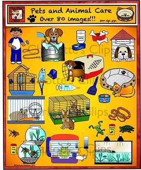 Preview of Animals - Pet Care and Habitat Clip Art by Charlotte's Clips