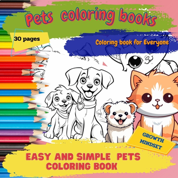 Preview of Pets  coloring books for kids