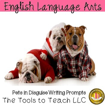 Preview of Pets in Disguise Key Word Writing Prompts Unit 26 Days Digital Resource No Prep