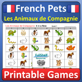 Pets in French Fun Printable Review Games Activities Les A