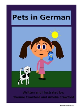 Preview of Pets in German - vocabulary sheets, printables, matching & bingo games