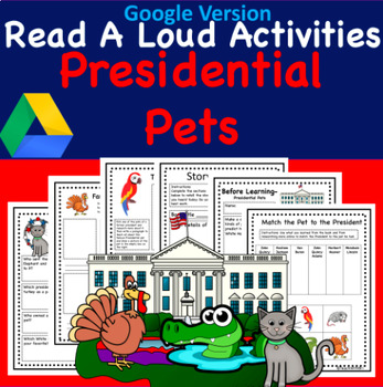 Preview of Pets of the White House Presidents Day Google Classroom Tasks