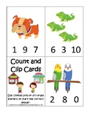 Pets Themed Count and Clip Printable Preschool Math Activi