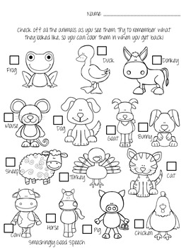 petting zoo field trip activity packet by smashingly good