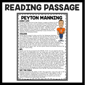 Reading Peyton Manning