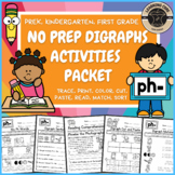 Ph Worksheet Packet - Digraphs Worksheets + Activities Pre