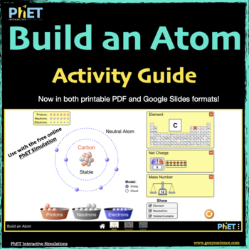 Preview of PhET Build an Atom activity guide