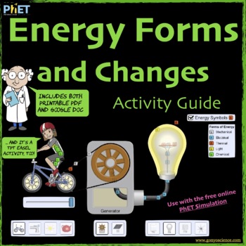 Preview of PhET Energy Forms and Changes Activity Guide