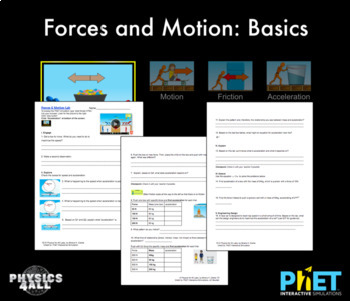 Phet Forces Motion Lab Distance Learning By Physics For All