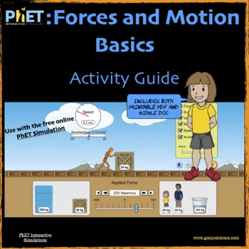 Preview of PhET Forces and Motion Basics Activity Guide