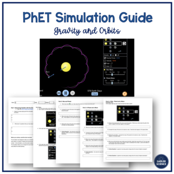 Preview of PhET Gravity and Orbits Simulation - ZERO PREP