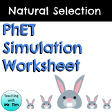 PhET Natural Selection Simulation Worksheet - NO PREP