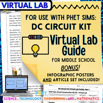 Preview of PhET Sims Virtual Lab Pack: DC Electrical Circuits - Complete Middle School Set