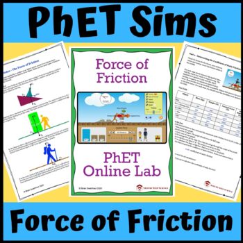 Preview of PhET Simulation Online Lab: Force of Friction