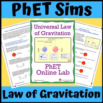 Preview of PhET Simulation Online Lab: Newton’s Law of Universal Gravitation