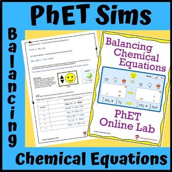 Preview of PhET Simulation Online Lab: Balancing Chemical Equations