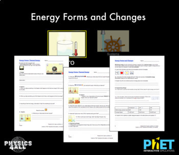 Preview of PhET Thermal Energy & Specific Heat 