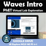 PhET Waves Intro Virtual Lab Worksheet Investigation NGSS 