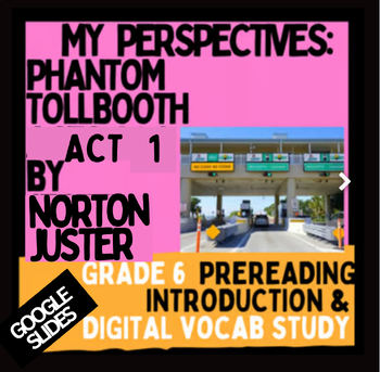 Preview of Phantom Tollbooth Act 1-My Perspectives- Digital Intro and  Vocab, Google Slides