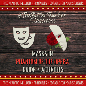 Preview of Phantom of the Opera Movie Companion Activity and Lesson Plan