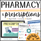 Pharmacy BUNDLE | Life Skills Lesson, Task Cards, Print & 