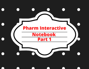 Preview of Pharmacy Interactive Notebook Part 1