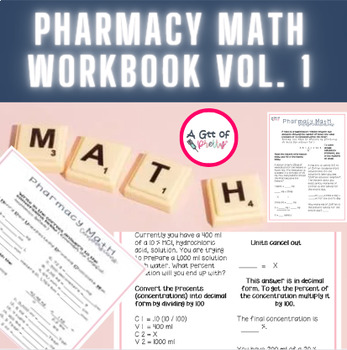 Preview of Medical Math Workbook Vol. 1 (conversions, dosage calculations, pharmacy math)
