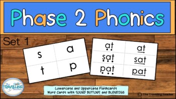 phase 2 phase 3 Segmenting & Blending Words Reception KS1-24 flash cards 