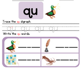 Phase 2 digraph and trigraph worksheets