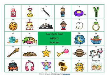 Phase 3 Phonics Sound Mat By Parent S Homework Hub Tpt