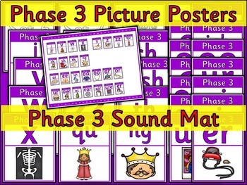 Phase 3 Sound Mat-Phonics-Affichage Poster-Teaching Resource 