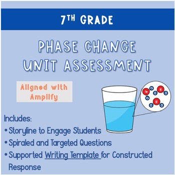Preview of Phase Change Unit Assessment for Amplify Science