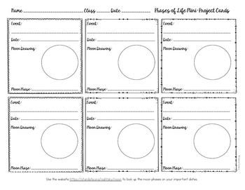 Moon Phases Project Distance Learning by Sunrise Science | TpT