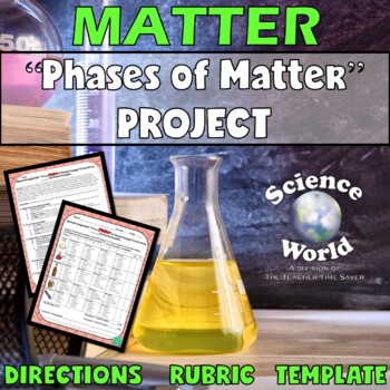 Preview of Phases of Matter Cartoon Project | Physical Science Interactive Notebook